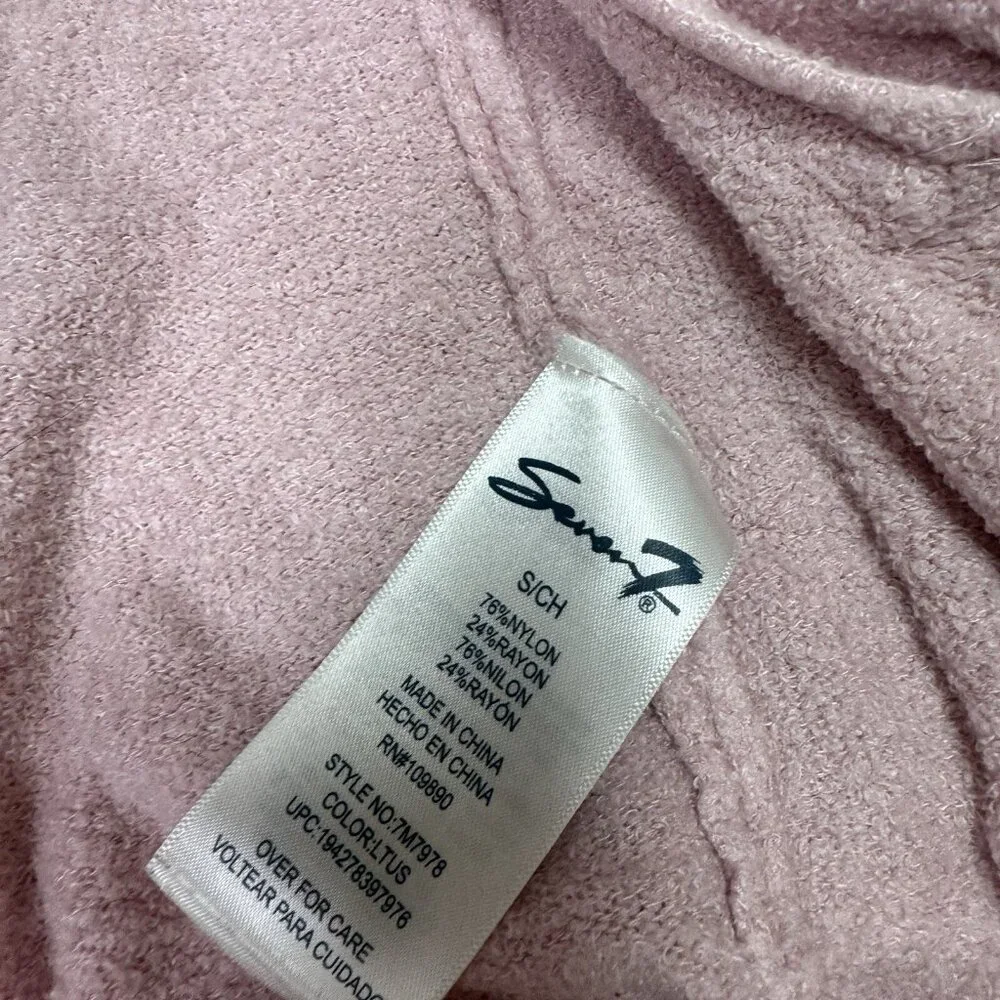 Seven7 Cardigan Women’s Pink Long Sleeve Pockets Size Small - Picture 11 of 11